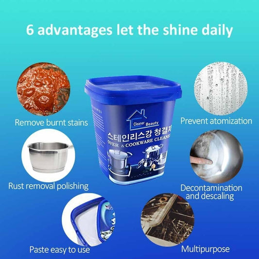 Oven and Cookware Cleaner 500g Rust Oil Grease Stainless Steel Pencuci Periuk 不锈钢清洁膏