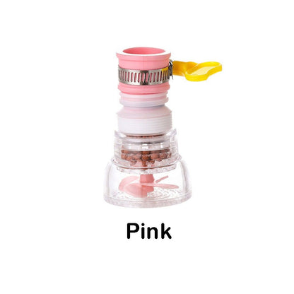 360 Rotate Water Tap Extender Filtering Shower Head Kitchen Anti Splash Nozzle Drainer Filter Purifier 过滤伸长水喉