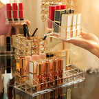 READY STOCK‼️ Lipstick Storage Box | Transparent Lip Gloss & Palette Organizer | Cosmetic Makeup Storage 化妆品收纳盒 口红收纳盒