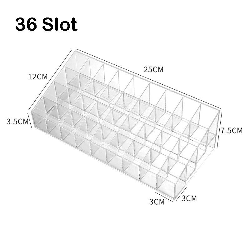 READY STOCK‼️ Lipstick Storage Box | Transparent Lip Gloss & Palette Organizer | Cosmetic Makeup Storage 化妆品收纳盒 口红收纳盒