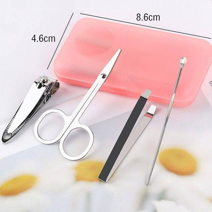 4 in1 Manicure Set Pedicure Kit Nail Clipper Set Cuticle Pusher Manicure Kit