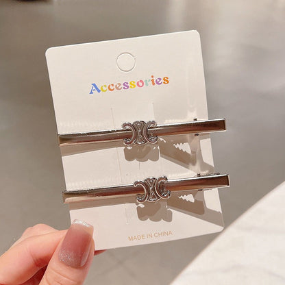 2Pcs Fashion Letter Star Wave Hairpin Sweet Cool Y2K Girls Hair Clips-CSW1014