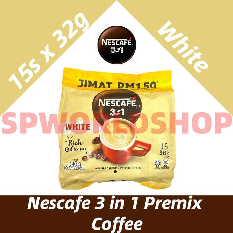 (FREE SHIPPING NO SBH/SRW)Nescafe 3 in 1 Premix Coffee(Original/Rich/Mild/White)