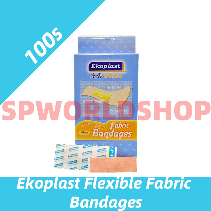 READY STOCK!!! Ekoplast Flexible Fabric Bandages / Plaster Luka 优膏粘性胶布 (100's/200's)