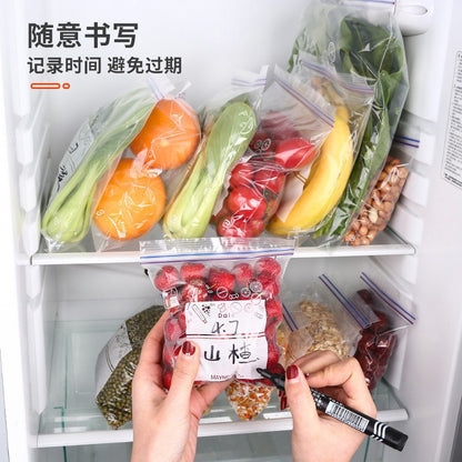 READY STOCK!!! Fresh-Keeping Sealed bag Self-sealing Household Plastic Bag Simpan Segar 密封袋保鲜食品包装袋自封塑封袋加厚