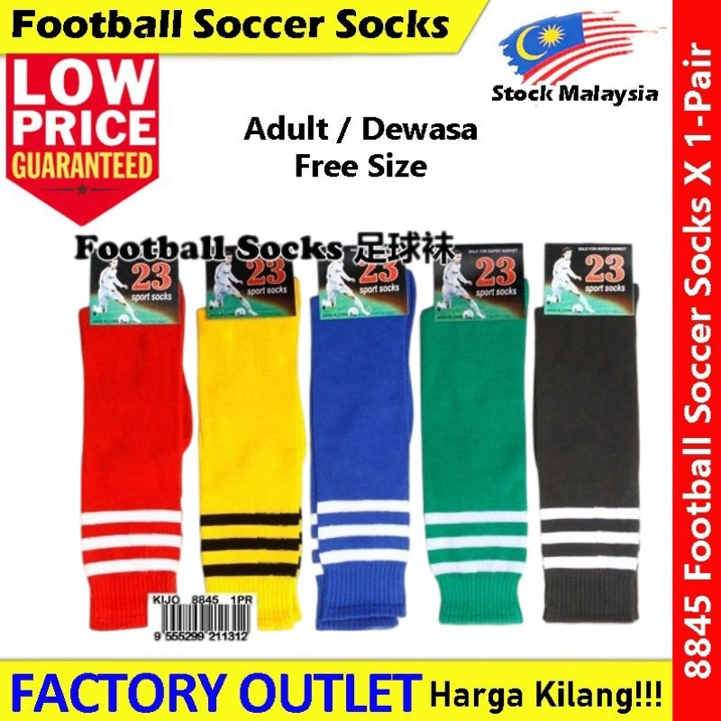 READY STOCK!!! Football Socks Soccer Socks Stoking Bola Sepak Panjang 长足球袜子 8845