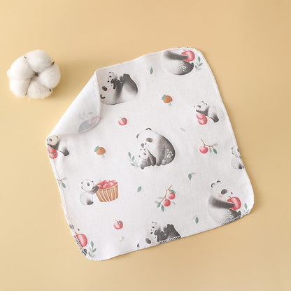 READY STOCK! Baby Muslin Cotton Washcloths | Soft Multi-Layer Face Towel | Baby Feeding Bibs | Multi-Style 婴儿棉纱洗脸巾 |