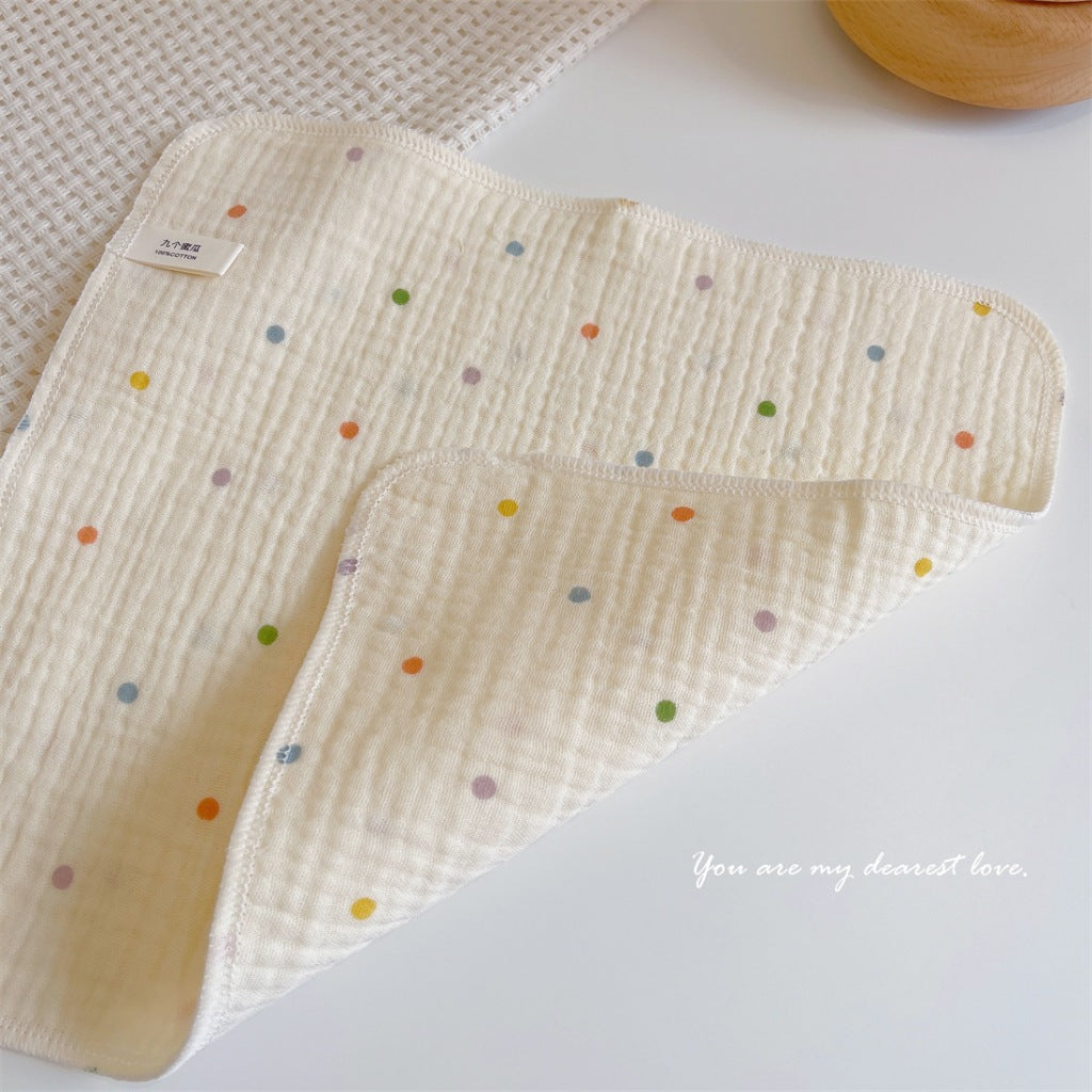 READY STOCK! Baby Muslin Cotton Washcloths | Soft Multi-Layer Face Towel | Baby Feeding Bibs | Multi-Style 婴儿棉纱洗脸巾 |