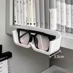 Wall-Mounted Punch-Free Glasses Storage Box | Sunglasses Display Rack | Decorative Eyewear Organizer Shelf 免打孔壁挂式眼镜收纳盒