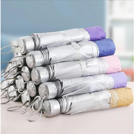READY STOCK‼️ Foldable UV Protection Umbrella Silver Coating Anti-Rain Sun Kalis Hujan Matahari #3001 自动雨伞