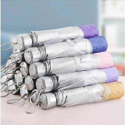READY STOCK‼️ Foldable UV Protection Umbrella Silver Coating Anti-Rain Sun Kalis Hujan Matahari #3001 自动雨伞