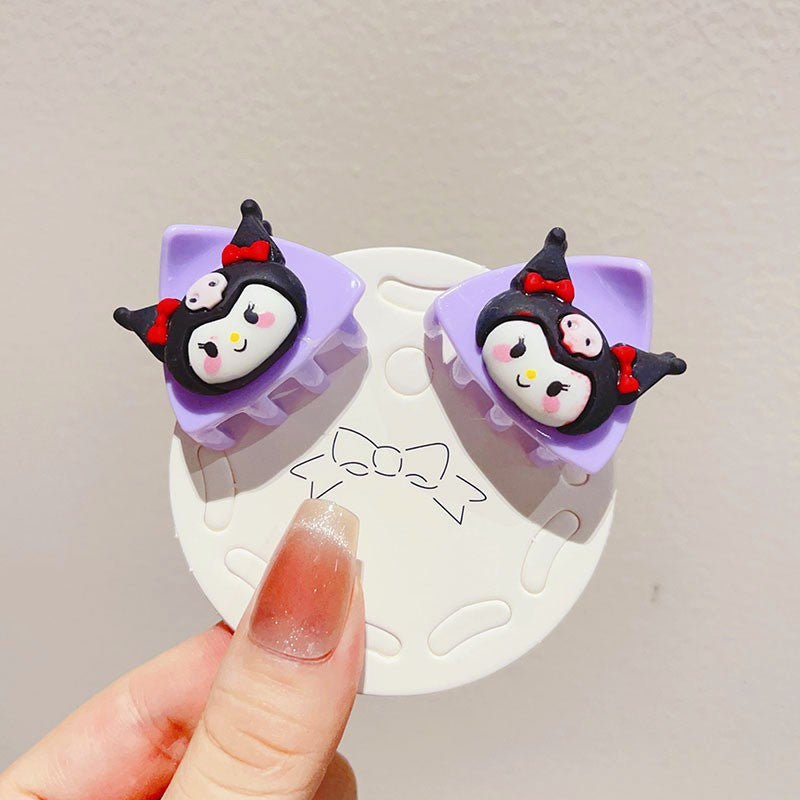 Adorable Cartoon Cat Ear Hair Clips for Kids Set of 2 Cute Hair Accessories for Little Girls-CSW1007