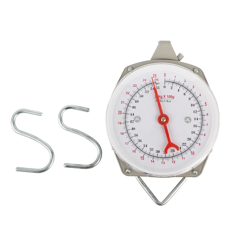 (READYSTOCK) baby scale 25kg mechanical spring fruit hanging scale hanging pants scale  mechanical baby scale 25KG 婴儿悬挂秤