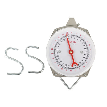 (READYSTOCK) baby scale 25kg mechanical spring fruit hanging scale hanging pants scale  mechanical baby scale 25KG 婴儿悬挂秤