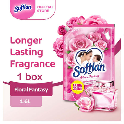 READY STOCK!!!SOFTLAN FABRIC SOFTENER 1.5L/1.6L REFILL Value Pack 1 Box 8 Pack
