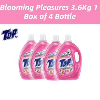 READY STOCK!!! Top Liquid Detergent - 7 Variants 3.6kg Super Hygienic Anti Virus l Box of 4 Bottle