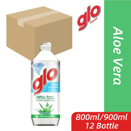 READY STOCK!!!GLO PEKAT Lemon Lime Dishwash Liquid DIshwashing 800/900ml Pencuci Pinggan Lemon Glo 1 Box of 12 Bottle