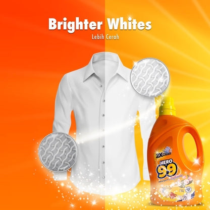 HERO99 Detergent Perfume 3.9KG/3.6KG Long Lasting Fragrance/ Odour Buster/ Colour Protect/  Luxury Lasting Fragrance