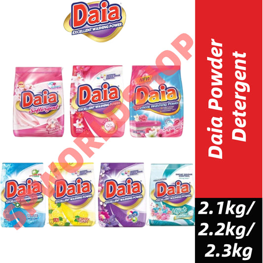 Daia® Powder Detergent (2.1kg/2.2kg/2.3kg)