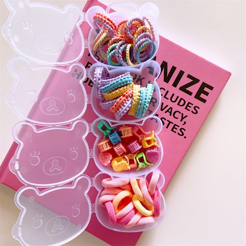 Cute Kids Hair Accessories Set Colorful Hair Ties and Towel Rings-CSW1001