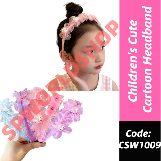 Cute Cartoon Headband Little Girl High-end Mesh Headband-CSW1009