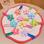 2pc Cute Flower Bangs Hairpin Party Holiday Ornamen-CSW1013