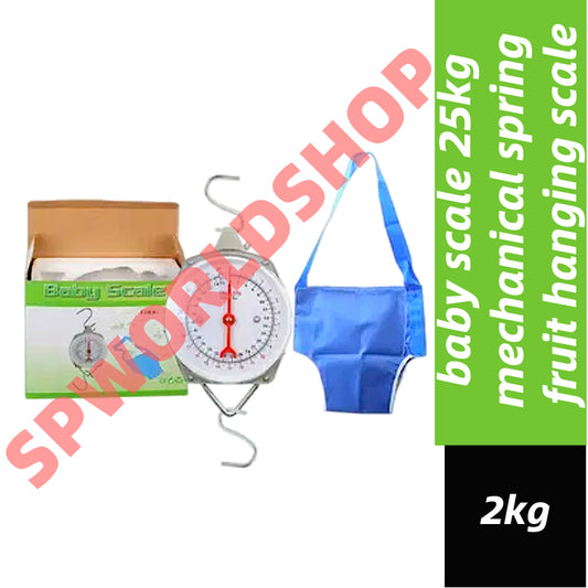 (READYSTOCK) baby scale 25kg mechanical spring fruit hanging scale hanging pants scale  mechanical baby scale 25KG 婴儿悬挂秤