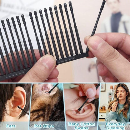 (READYSTOCK) 20pcs Disposable Sticky Ear Swabs Pick Spiral Tips  Removal Ear Nose  Stick Sticky Ear Pick Stick 自带黏性挖耳棒