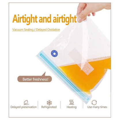 READY SYOCK!!! Manual Air Pump Portable Vacuum Sealer Machine with Vacuum Food Storage Bag Transparent Food Sealed Bag