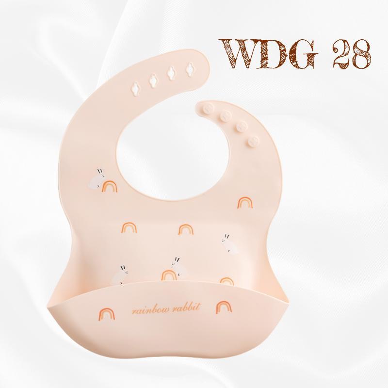 READY STOCK!!! Baby Silicone Bibs | Adjustable Waterproof Feeding Bib | Kids Apron for Mealtime WDG/GJQ 婴儿硅胶围兜 | 可调节防水围嘴