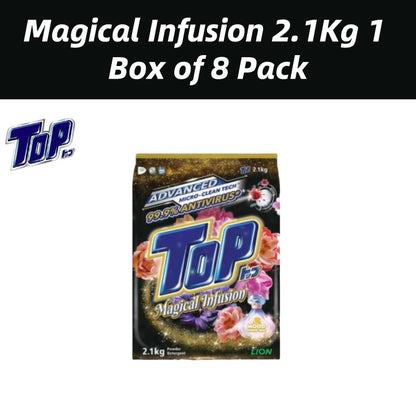 READY STOCK!!! Top Detergent Powder 2.1kg / 2.3kg 1 Box of 8 Pack