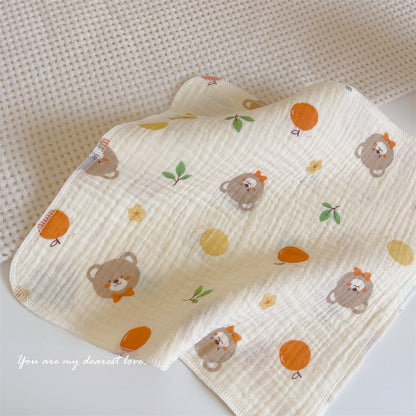 READY STOCK! Baby Muslin Cotton Washcloths | Soft Multi-Layer Face Towel | Baby Feeding Bibs | Multi-Style 婴儿棉纱洗脸巾 |