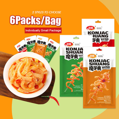 Mo Yu Shuang Weilong Spicy Snacks Konjac Shuang Vegetarian (50g)