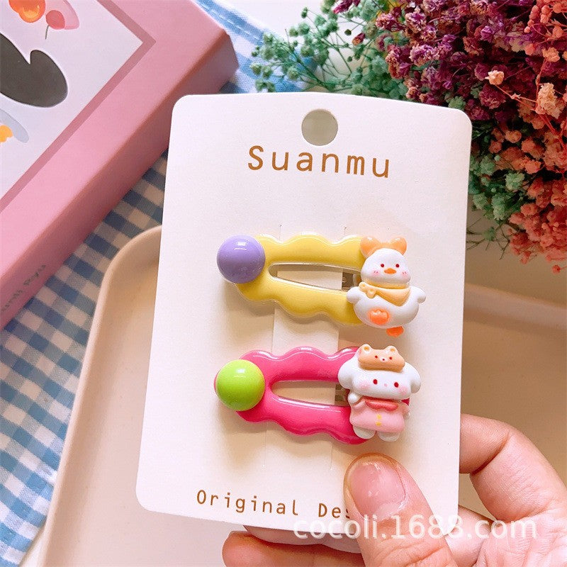 Ins Cute Cartoon Hair Clip Hair Accessory Set-CSW1003