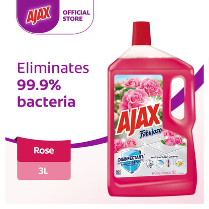 READY STOCK~Ajax Fabuloso Multi Purpose Floor Cleaner 3L Eliminates 99.9% Bacteria Cair untunk Mop Lantai