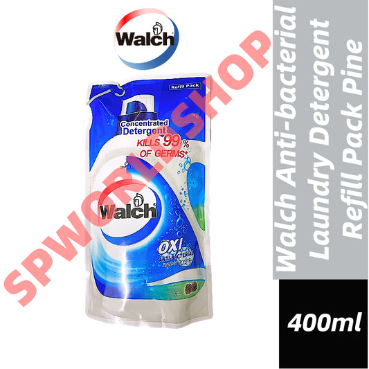 READY STOCK!!! Walch Anti-bacterial Concentrated Laundry Detergent Refill (400ml) - Pine