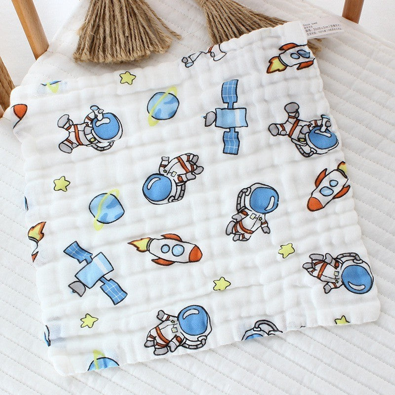 READY STOCK!!!! 6 Layers Baby Handkerchief Infant Towel Newborn Face Bath Towel Cotton Bib Bayi Sapu tangan