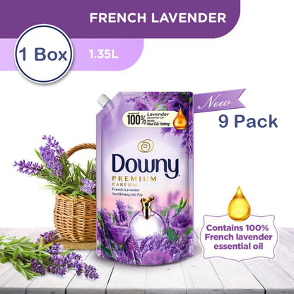 ✅READY STOCK‼️Downy Fabric Softener Refill 1.35L/1.4L/1.5L (1 Box = 9 Packs) | Pewangi Pakaian Tahan Lama Lembut & Segar