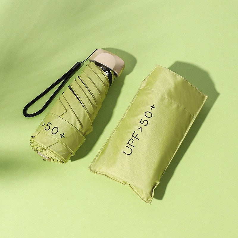 READY STOCK‼️ Payung Lipat UV Mini 5-Lipat Ultra-Light Vinyl Sunblock Kalis Hujan Rust-Proof Umbrella 雨伞