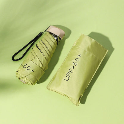 READY STOCK‼️ Payung Lipat UV Mini 5-Lipat Ultra-Light Vinyl Sunblock Kalis Hujan Rust-Proof Umbrella 雨伞