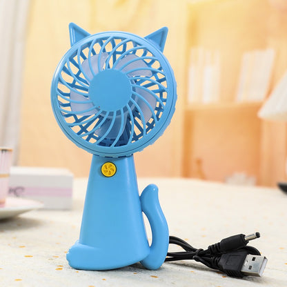 READY STOCK‼️ Mini Portable Clip Fan | USB Rechargeable | Cute Cartoon Desk & Handheld Fan 迷你便携式风扇