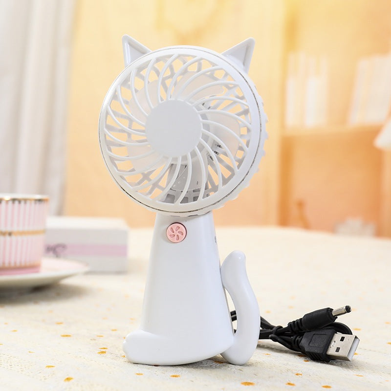 READY STOCK‼️ Mini Portable Clip Fan | USB Rechargeable | Cute Cartoon Desk & Handheld Fan 迷你便携式风扇