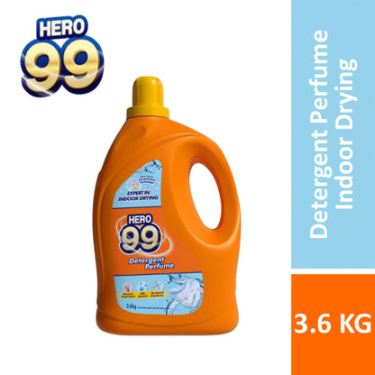 HERO99 Detergent Perfume 3.9KG/3.6KG Long Lasting Fragrance/ Odour Buster/ Colour Protect/  Luxury Lasting Fragrance