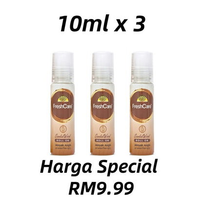 READY STOCK!!!ORIGINAL Minyak Angin Fresh Care Roll On AROMATHERAPY 10ML