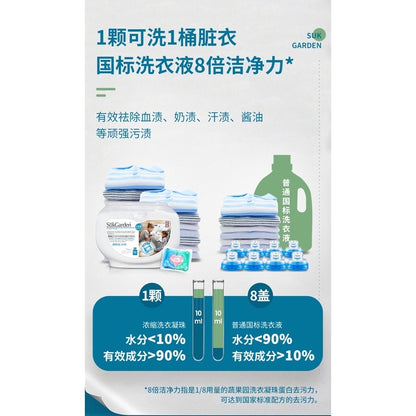 READY STOCK!!! SukGarden 3-in-1 Laundry Capsules | Dazzling Color Protection Pods | Efficient Stain Removal  蔬果园3合1洗衣凝珠