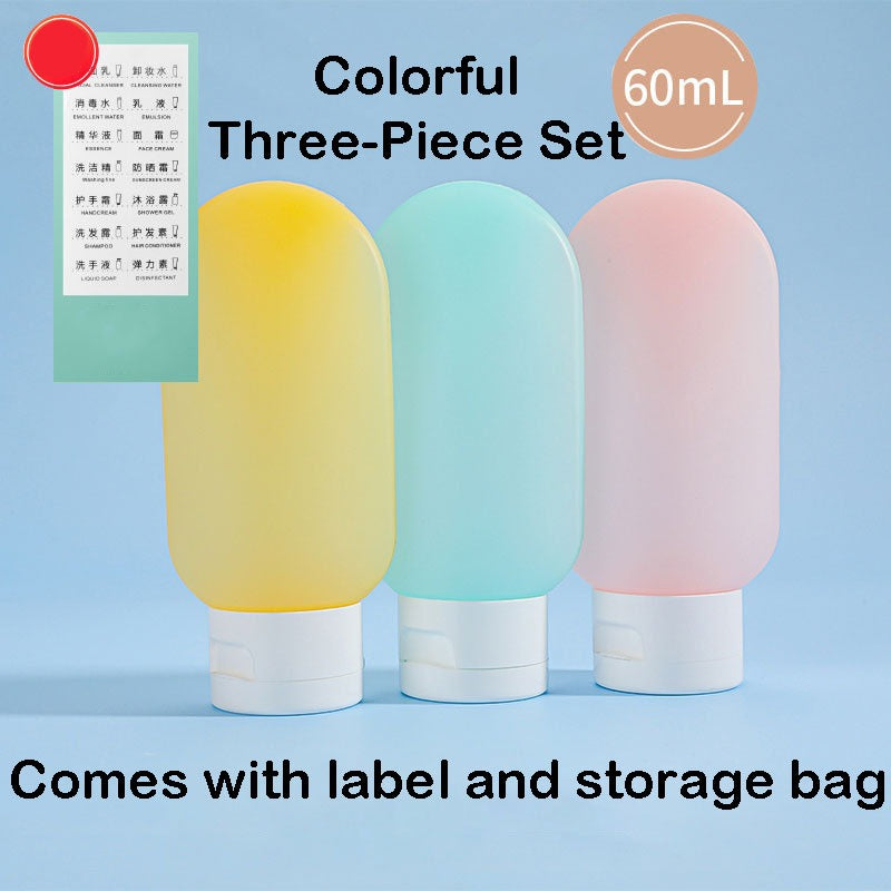 (READYSTOCK) 3 in 1 60ml Travel Refill Bottle Portable Lotion Squeeze Tube Empty Essence  Refill Bottle 60ml 旅行分装瓶