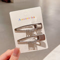 2Pcs Fashion Letter Star Wave Hairpin Sweet Cool Y2K Girls Hair Clips-CSW1014