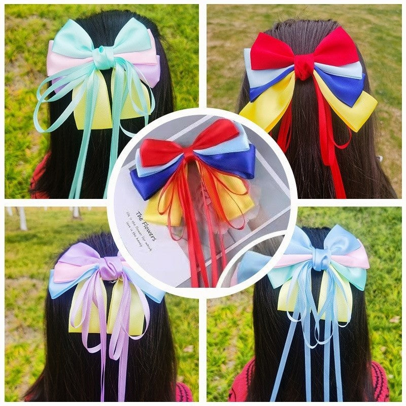Snow White Bow Hairpin for Children Baby Princess Super Fairy Hair Accessories-CSW1019