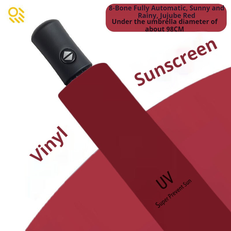READY STOCK‼️ Foldable UV Protection Umbrella Silver Coating Anti-Rain Sun Kalis Hujan Matahari #3001 自动雨伞