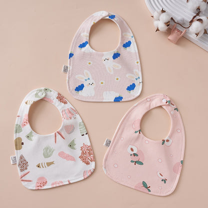 READY STOCK!!! 100% Cotton U-Shaped Baby Bib | Soft Newborn Burp Cloth | Feeding Bibs WW0849 U型100%纯棉婴儿围兜 | 新生儿柔软口水巾
